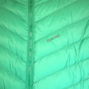 Skhoop Jackets & Coats - Skhoop Green Down Jacket With Two-Way Zipper Sz L Skhoop Jackets & Coats - Skhoop Green Down Jacket With Two-Way Zipper Sz L